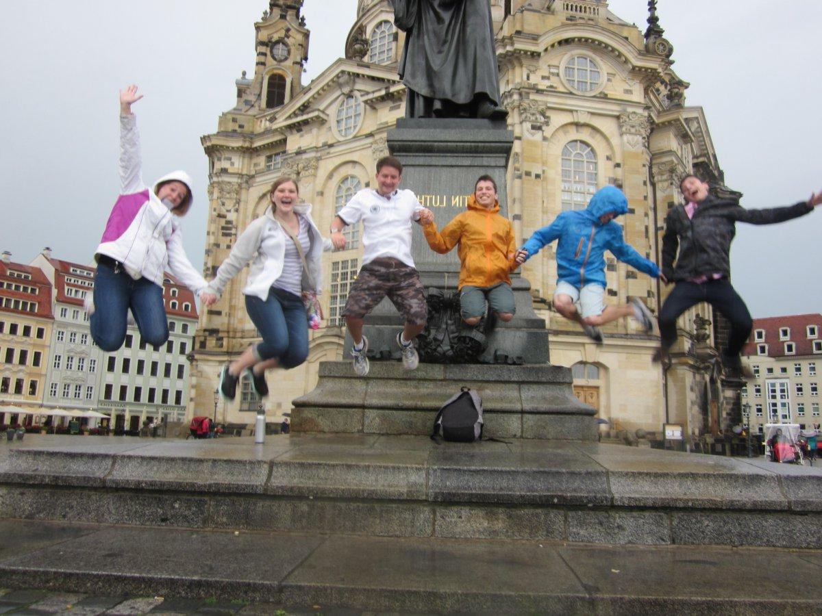 Students Celebrating in Wittenberg, Germany